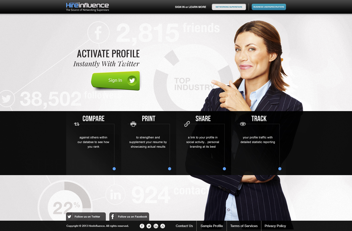 Diseño Gráfico por Maki para HireInfluence, Inc. | Diseño: #1471336