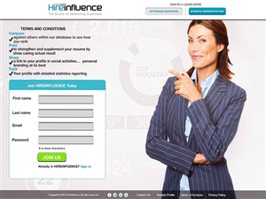 Diseño Gráfico por Symon para HireInfluence, Inc. | Diseño #1477355