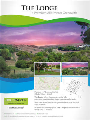 Design de Brochure par Jason Vantran pour SA Property Rentals Pty Ltd | Design #5296603
