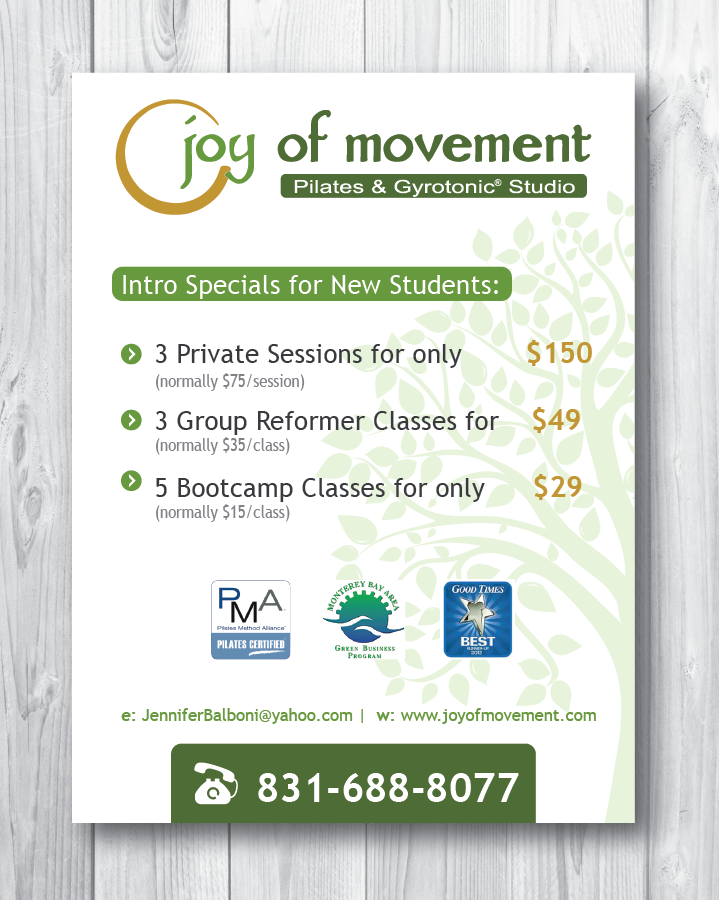 Graphic Design by alex989 for Joy of Movement, LLC | Design #5426058