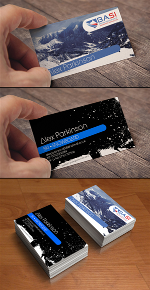 Ski and Snowboard Instructor Business card