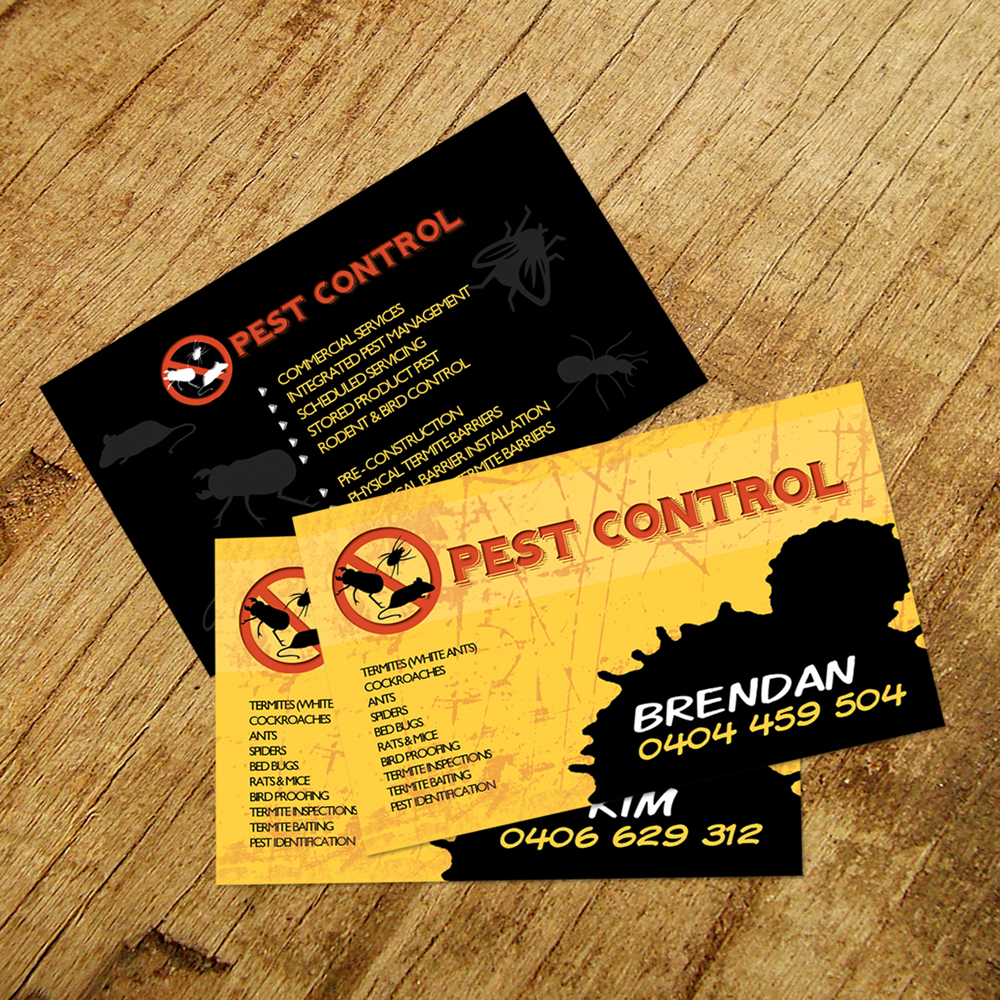 Business Card Design by midorichan for Auss Pest Management | Design #5275726