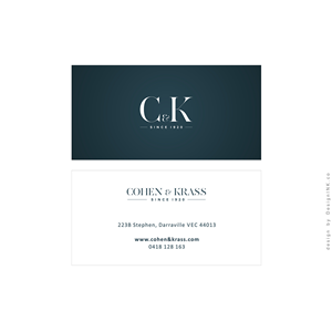 Logo-Design von AU9USTO für Cohen & Krass | Design: #5384444