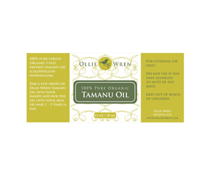 Label and logo design for an all natural organic skincare product | Diseño de Empaque por Mandarina