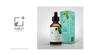 Label and logo design for an all natural organic skincare product