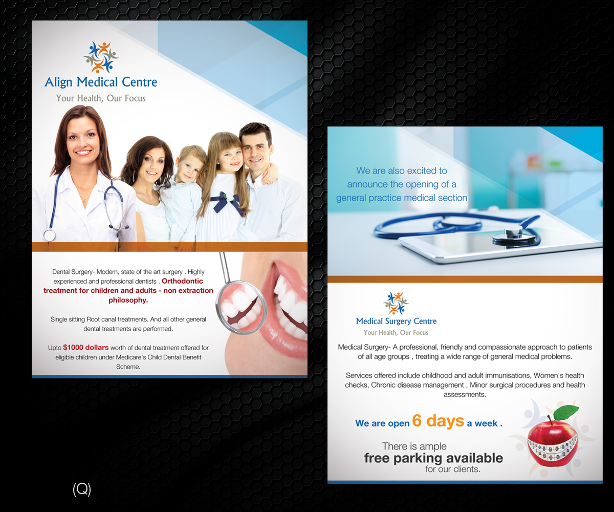 upmarket elegant medical flyer design for a company by esolbiz medical practice flyer