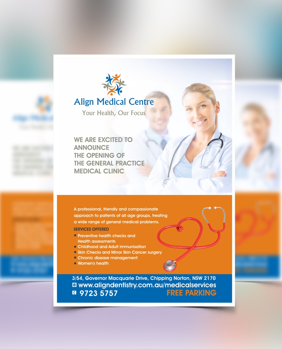 upmarket elegant flyer design for vani anand by cb1318cb1318 medical practice flyer