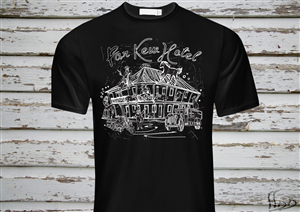 Far Kew Hotel T Shirt Design  | T-shirt Design by SSDD