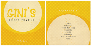 Packaging Design by Ana Bojc for Gini Curry Powder | Design #5353554