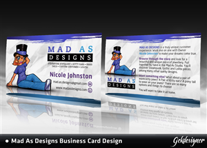 New Business Card for Mad As Designs | Visitenkarten-Design von gekgrfx