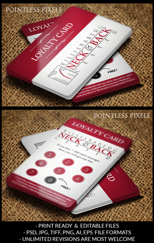 Card Design by Pointless Pixels India for Williamsburg Neck and Back Center | Design: #5309710