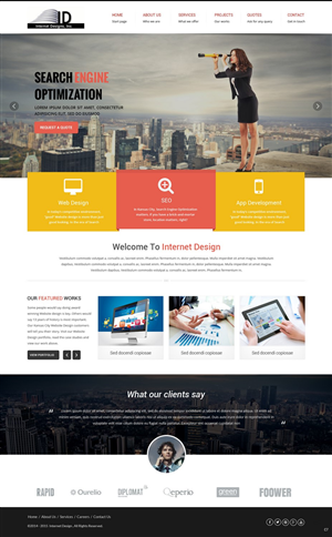 Wordpress Design by pb for Internet Designs | Design: #5294351