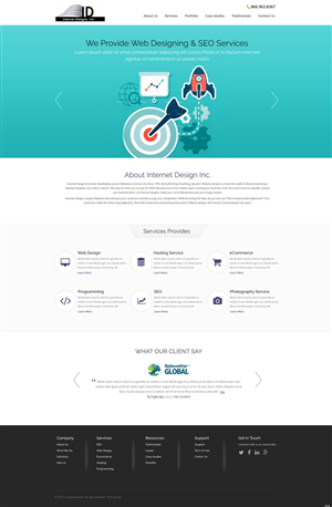 Wordpress Design by pb for Internet Designs | Design: #5294358