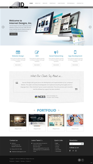 Wordpress Design by pb for Internet Designs | Design: #5294360