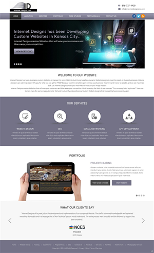 Wordpress Design by pb for Internet Designs | Design: #5315125
