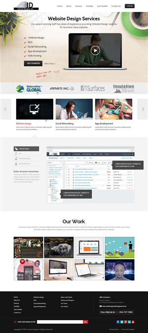 Wordpress Design by OM for Internet Designs | Design: #5335144