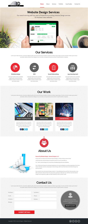 Wordpress Design by OM for Internet Designs | Design: #5335149