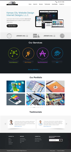 Wordpress Design by OM for Internet Designs | Design: #5335277