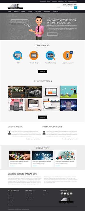 Wordpress Design by OM for Internet Designs | Design: #5335285
