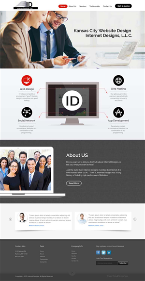 Wordpress Design by OM for Internet Designs | Design: #5335287