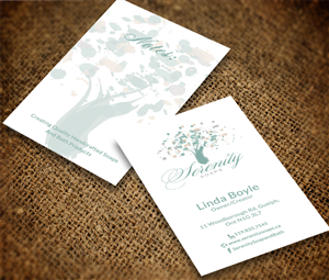 Business Card Design by Sarah Haroon for Serenity Soaps | Design: #5286334