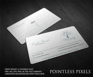 Business Card Design by Pointless Pixels India for Serenity Soaps | Design: #5284280