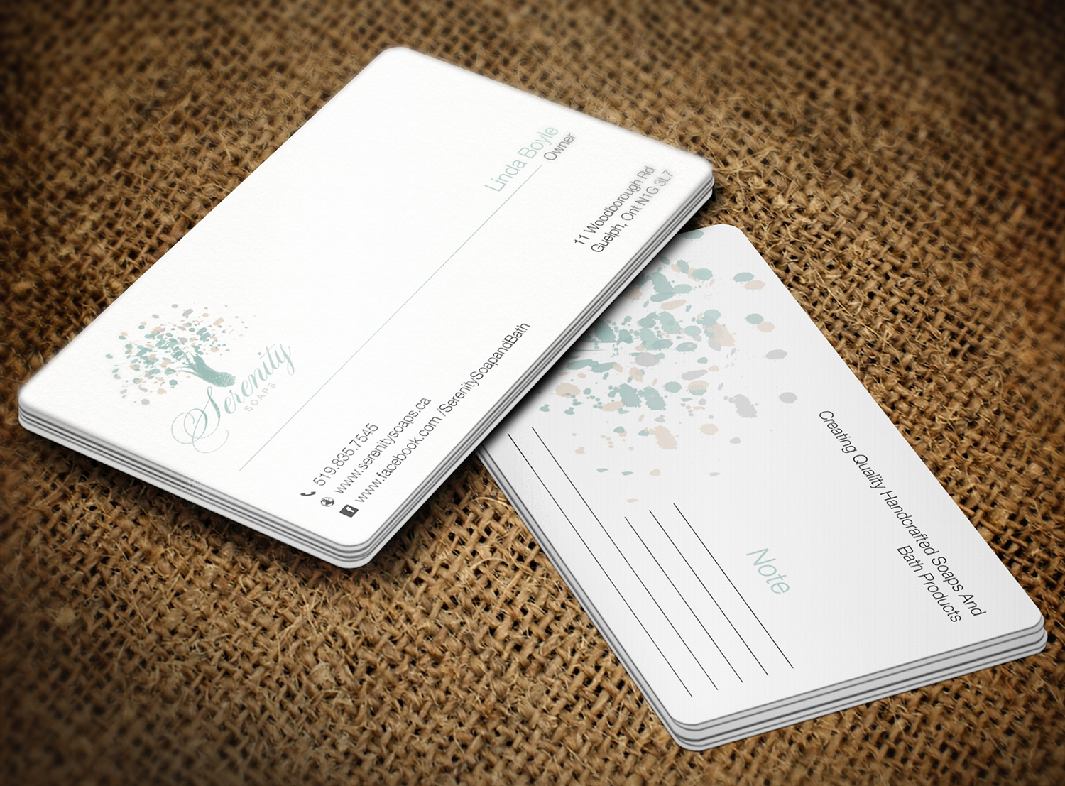Business Card Design by Lanka Ama for Serenity Soaps | Design #5285729