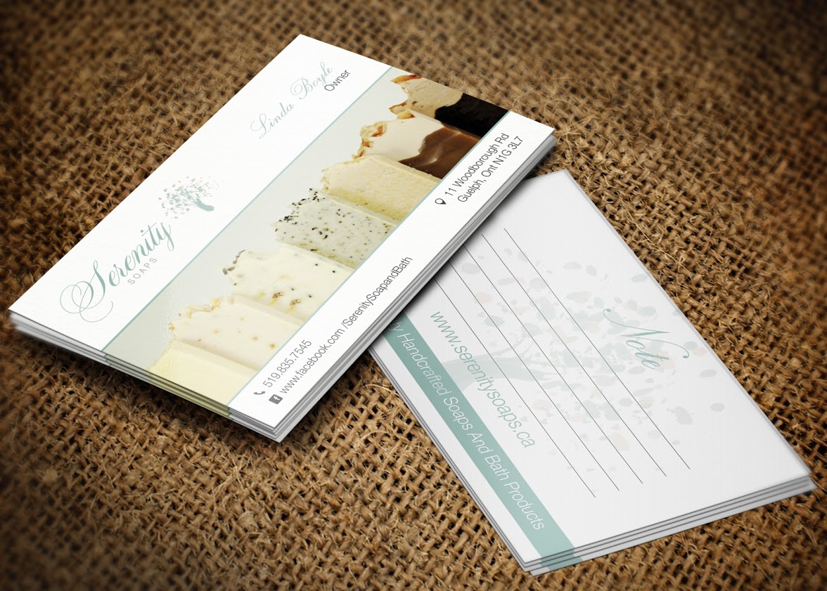Business Card Design by Lanka Ama for Serenity Soaps | Design #5298765
