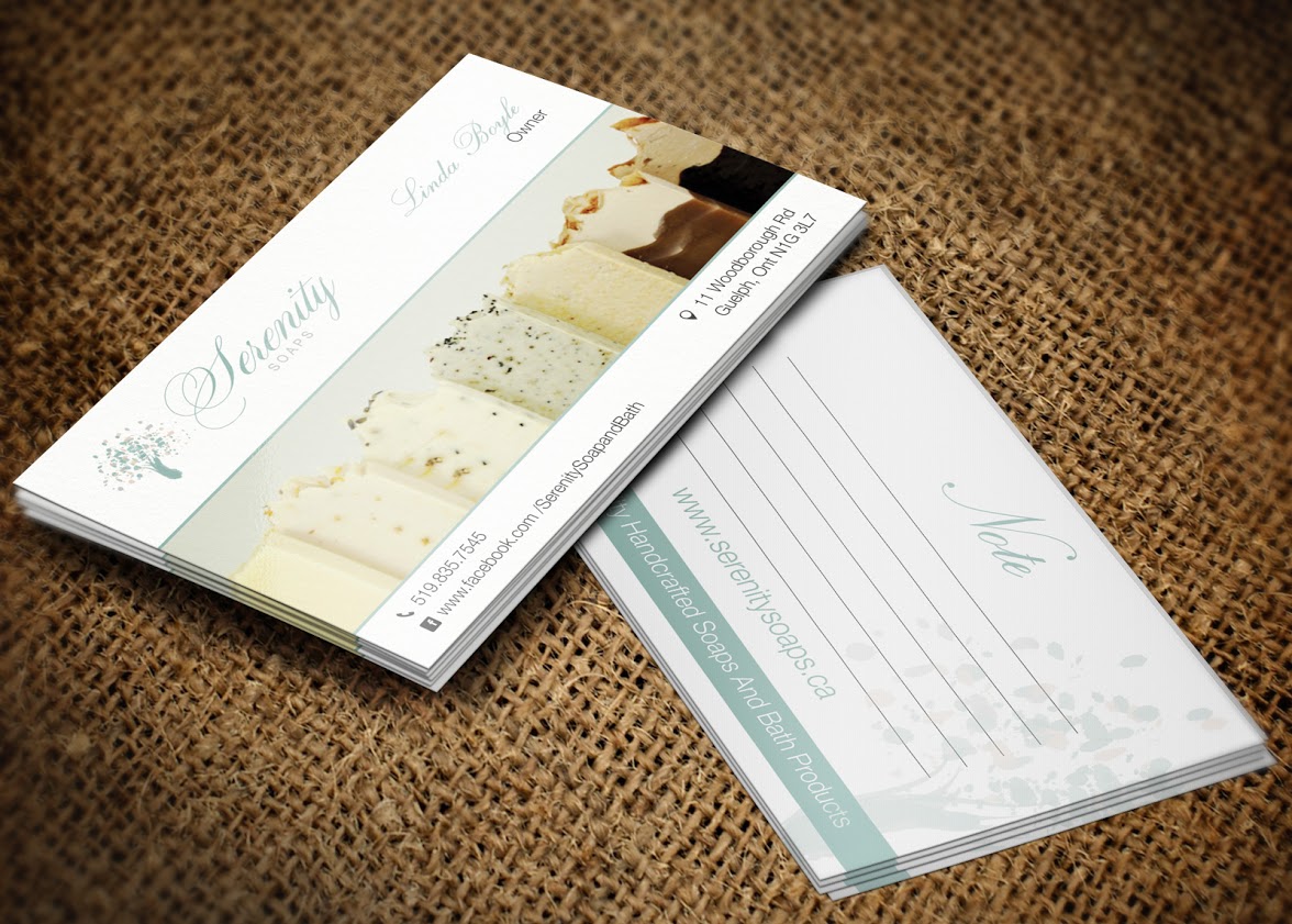 Business Card Design by Lanka Ama for Serenity Soaps | Design #5298766