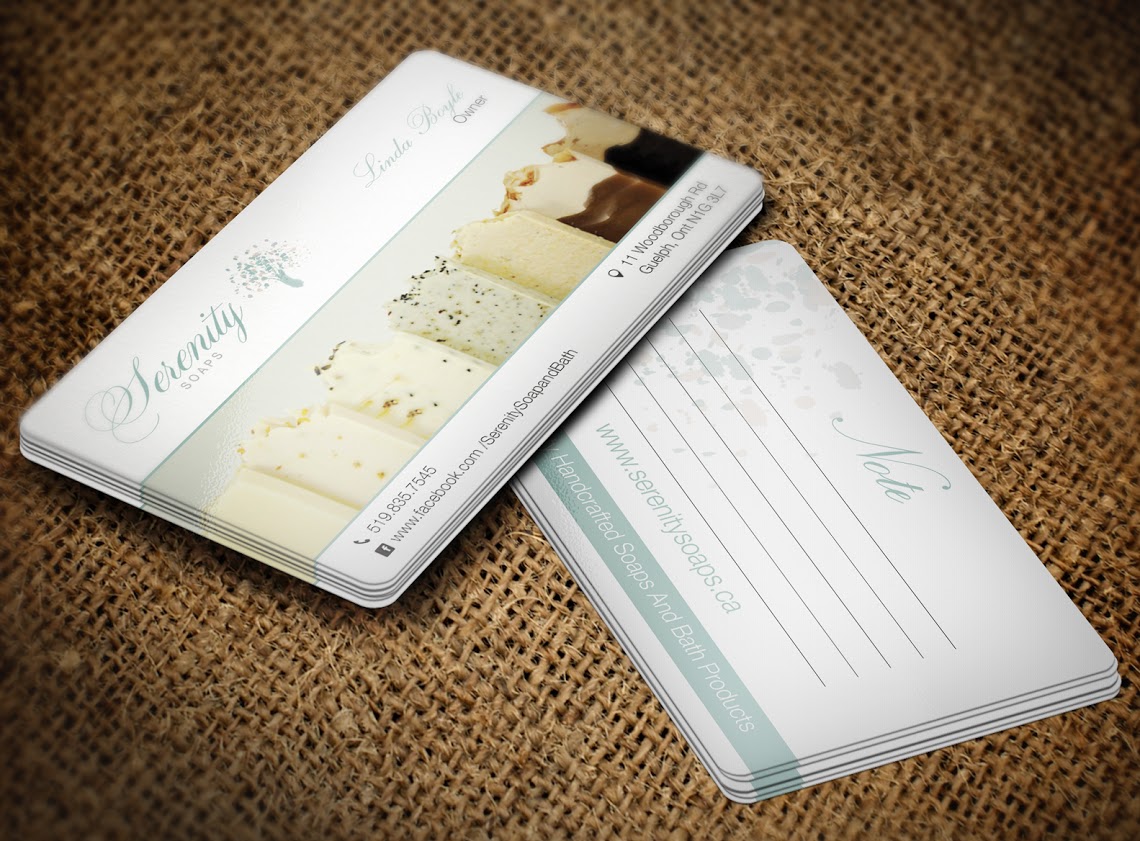 Business Card Design by Lanka Ama for Serenity Soaps | Design #5298768