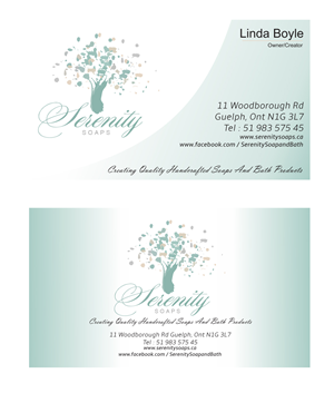 Business Card Design by Nilesh A. Jayatillake for Serenity Soaps | Design: #5299005