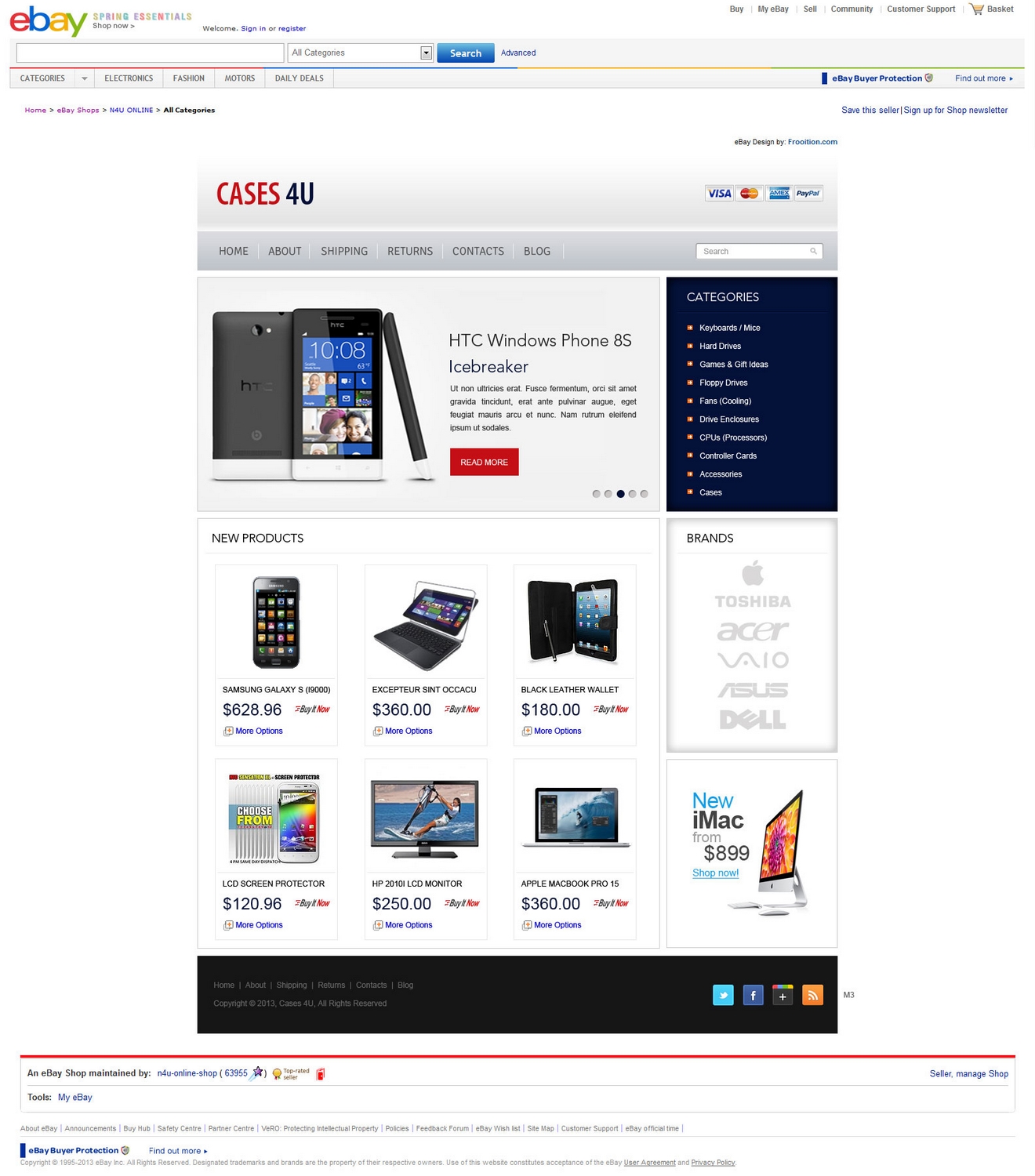 Web Design by pb for Cases 4U | Design #1483383