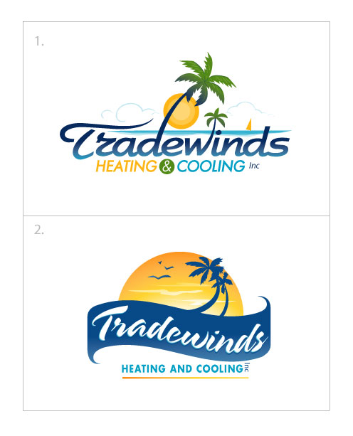 Logo-Design von Logicspider für Tradewinds Heating and Cooling, Inc. | Design #5282482