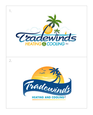 Logo Design by Logicspider for Tradewinds Heating and Cooling, Inc. | Design #5282482