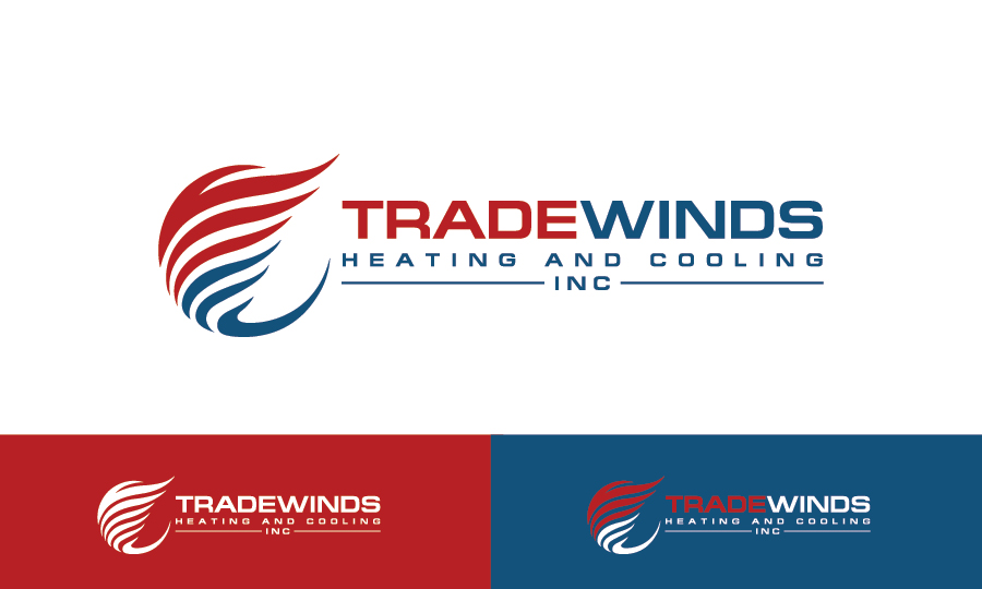 Logo-Design von debdesign für Tradewinds Heating and Cooling, Inc. | Design #5282469