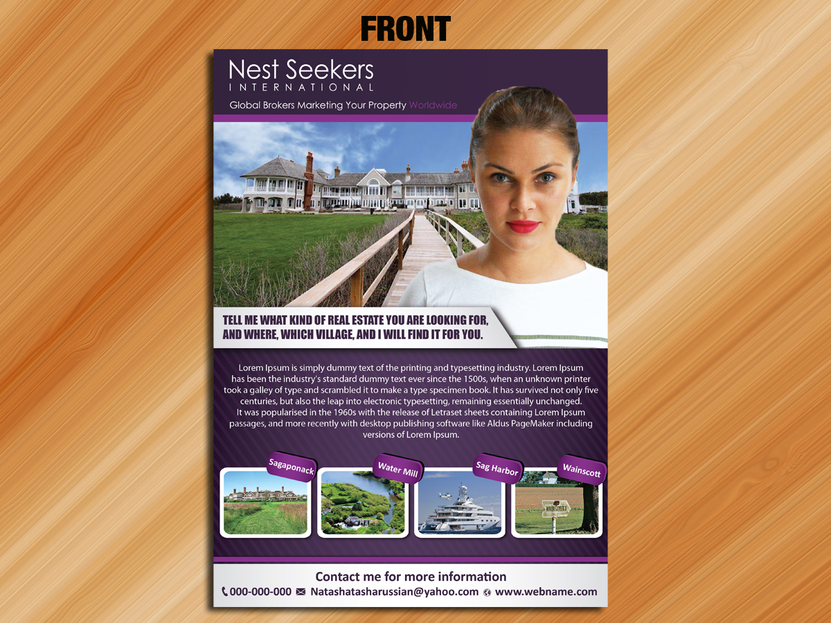 Flyer Design by Sarmishtha Chattopadhyay_loginchange for Nest Seekers International | Design #1482589