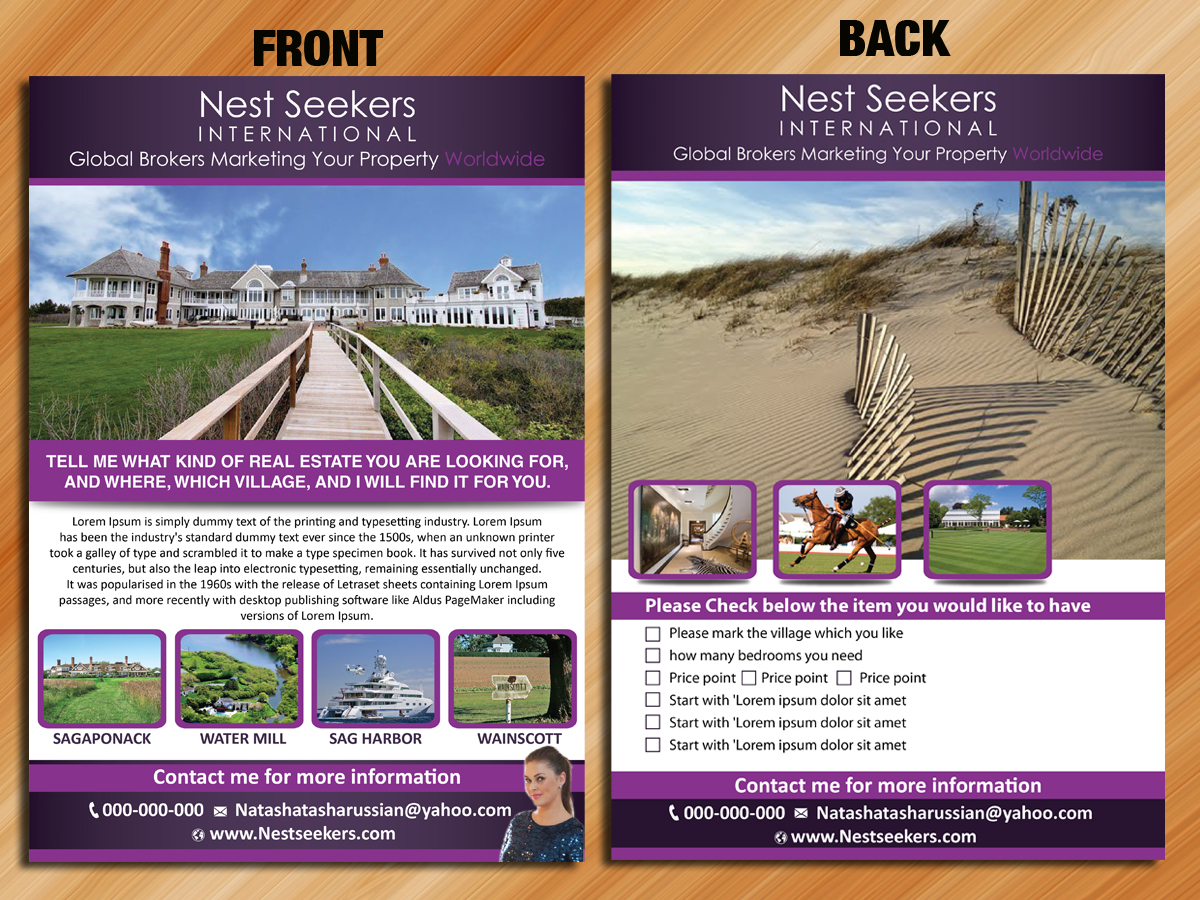Flyer Design by Sarmishtha Chattopadhyay_loginchange for Nest Seekers International | Design #1484225