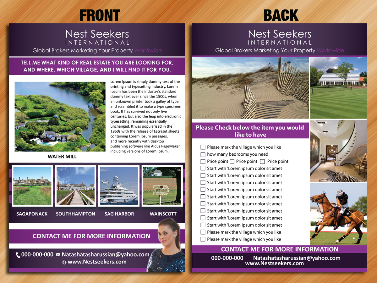 Flyer Design by Sarmishtha Chattopadhyay_loginchange for Nest Seekers International | Design #1486169