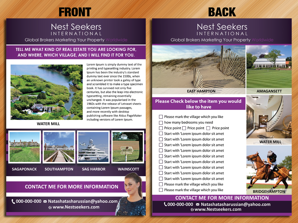 Flyer Design by Sarmishtha Chattopadhyay_loginchange for Nest Seekers International | Design #1496644