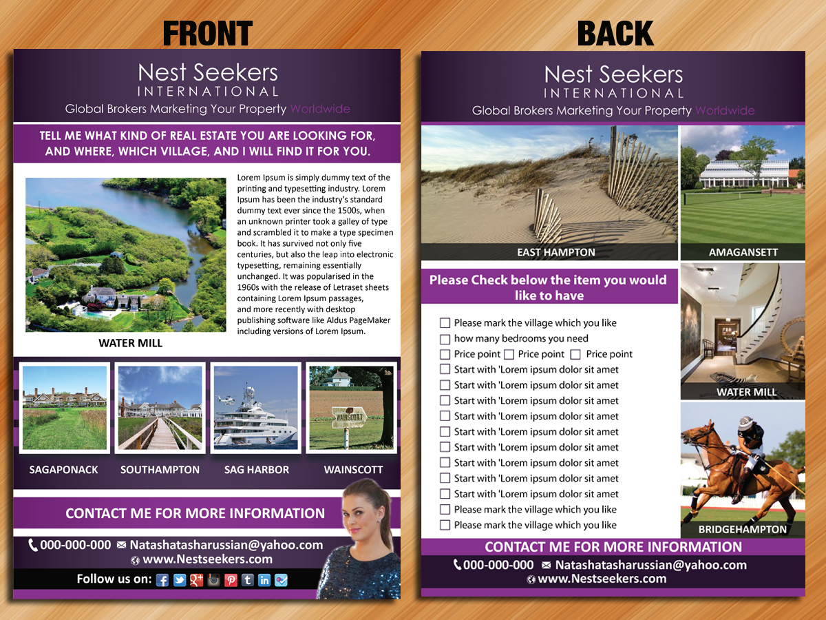 Flyer Design by Sarmishtha Chattopadhyay_loginchange for Nest Seekers International | Design #1505002