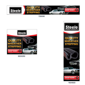 Banner Ad Design by DesignXyz for Steele Rubber Products | Design: #5299970
