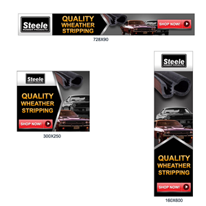 Diseño De Banner Publicitario por DesignXyz para Steele Rubber Products | Diseño: #5315672