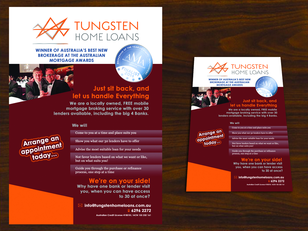 Flyer Design by Yegeta for Tungsten Home Loans | Design #5352184