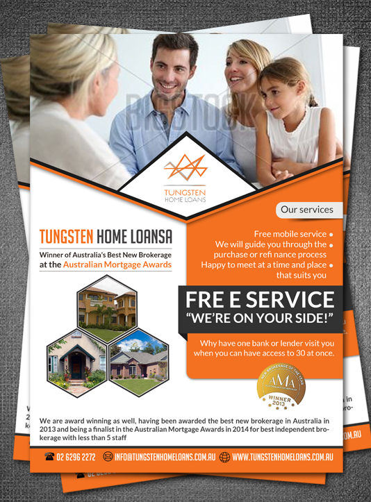 Flyer Design by ESolz Technologies for Tungsten Home Loans | Design #5283965