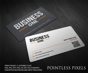 Business Card Design by Pointless Pixels India for this project | Design: #5291101