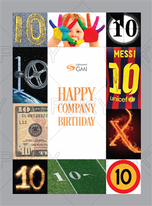 Happy Company Birthday Card | Card Design by Pinky 