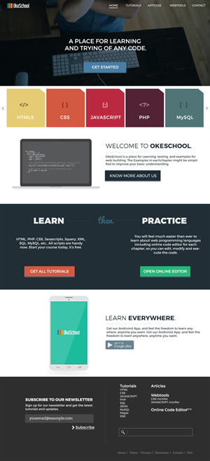 Web Design by WYSIWYG for OkeSchool.com | Design: #5313614