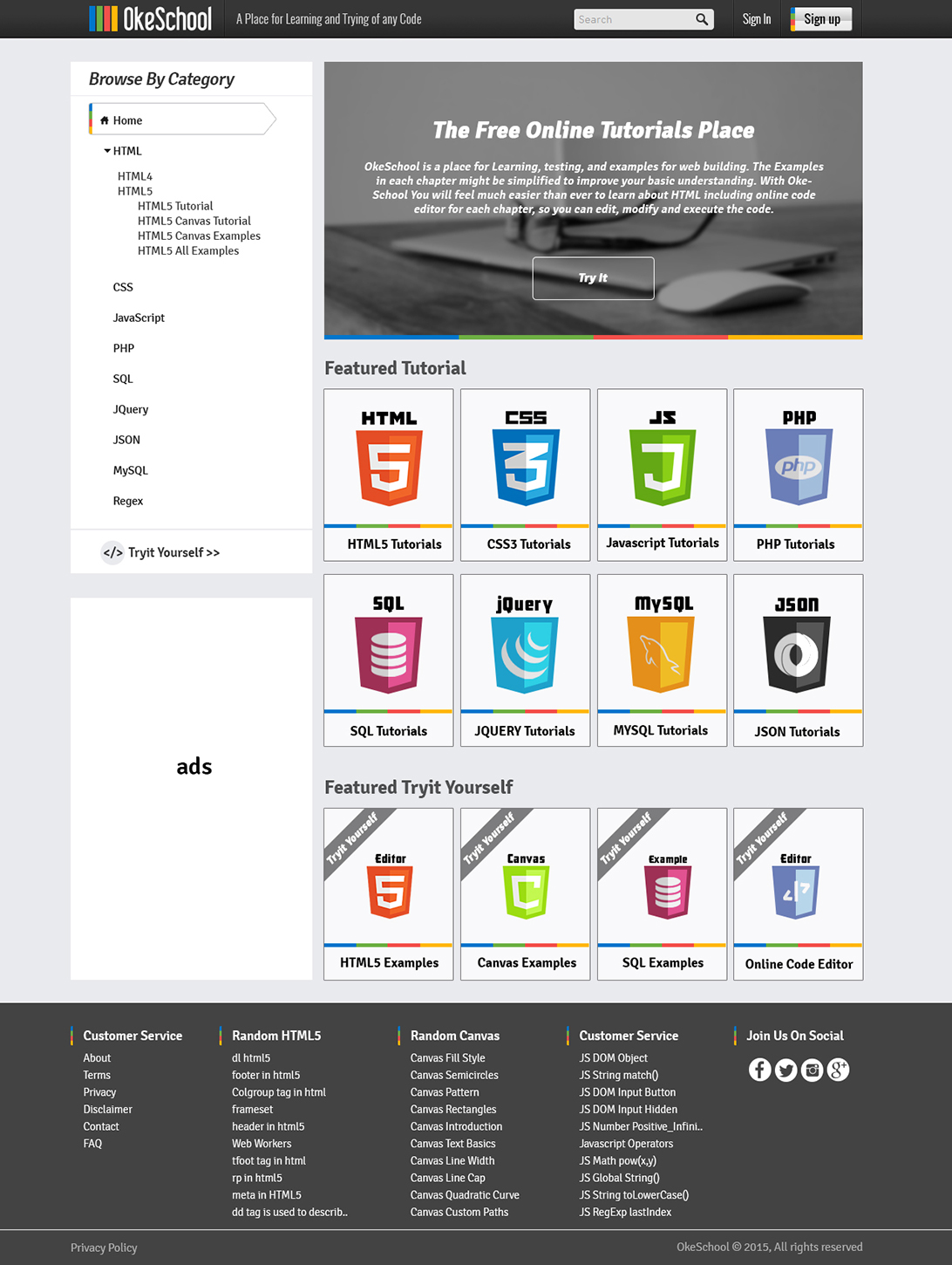 Web Design by Adeel Hanif® for OkeSchool.com | Design #5299363