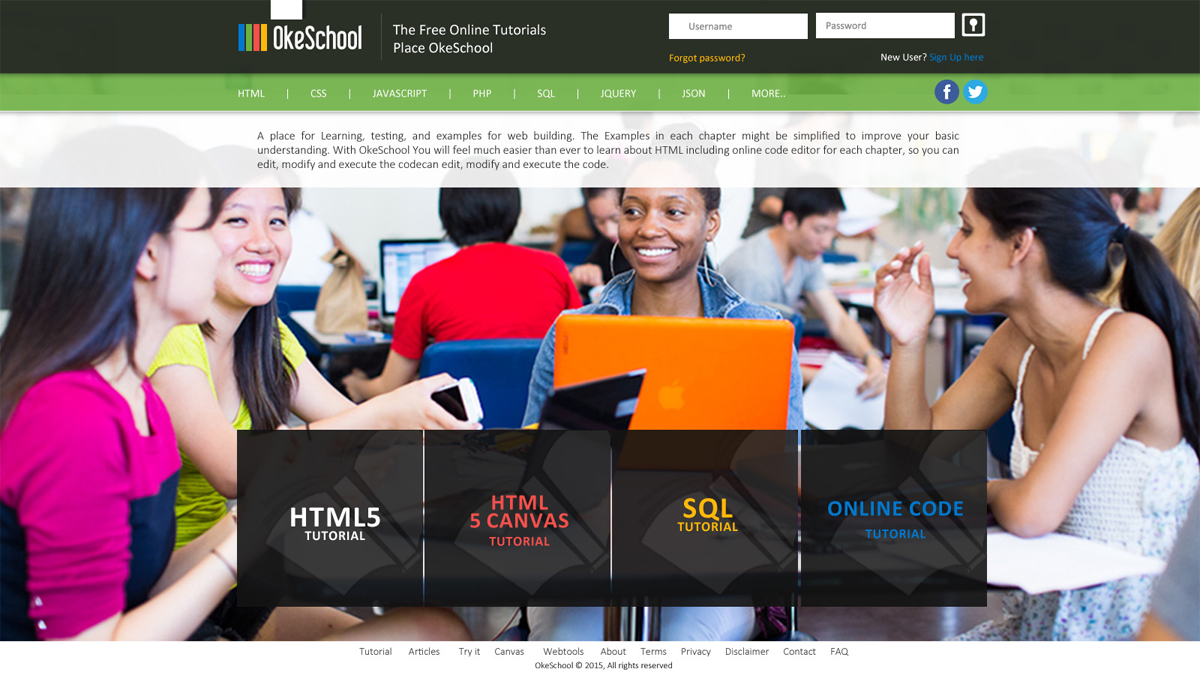 Web Design by roopaljain for OkeSchool.com | Design #5318793