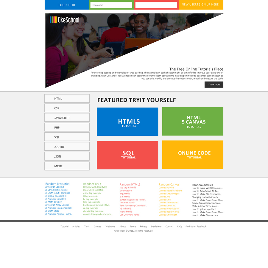 Web Design by roopaljain for OkeSchool.com | Design #5318814